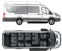 15 passenger van ford transit wagon