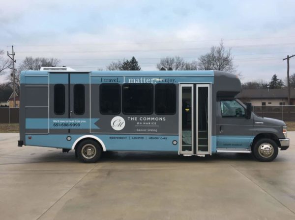 commons on maurice senator bus 7 wheelchairs 6 double fold seats