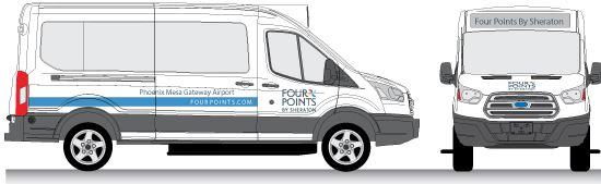 Four Points Van Graphics