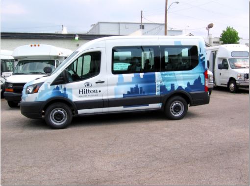 Cleveland Airport Aloft Shuttle Van