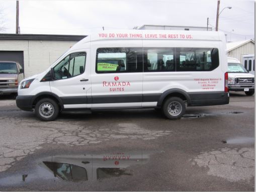 Cleveland Airport Aloft Shuttle Van