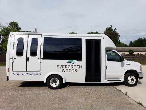 Evergreen Woods Embassy Bus 12 Passengers 2 Wheelchairs Evergreen Woods Embassy Bus 12 Passengers 2 Wheelchairs