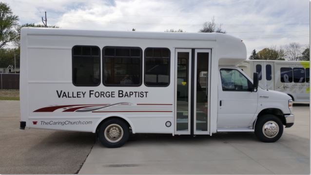 Valley Forge Baptist Senator II Bus 13 Passengers with Rear Luggage Valley Forge Baptist Senator II Bus 13 Passengers with Rear Luggage