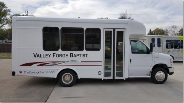 Valley Forge Baptist Senator II Bus 13 Passengers with Rear Luggage