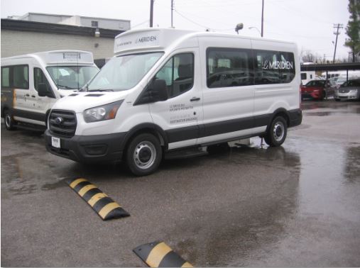 Le Meridien Shuttle Van Graphics Cleveland Airport Aloft Shuttle Van